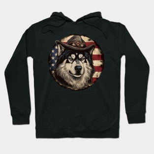 Alaskan Malamute 4th of July Hoodie